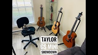 Taylor GS Mini Comparison Showdown (Koa, Rosewood and Mahogany tonewoods)