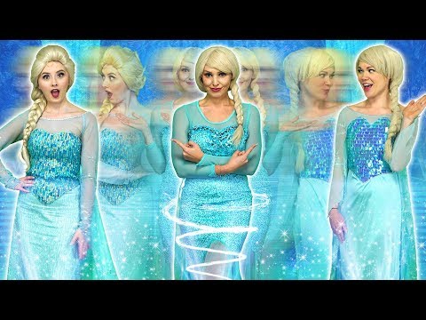 all-disney-princesses-turn-into-elsa-(with-ariel,-rapunzel-and-belle)-totally-tv