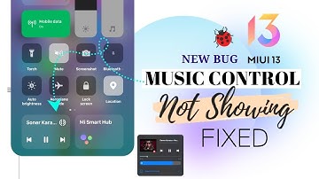 Miui 13 Control Center Music player not showing problem ||  enable MIUI 13 Control Centre || #miui13