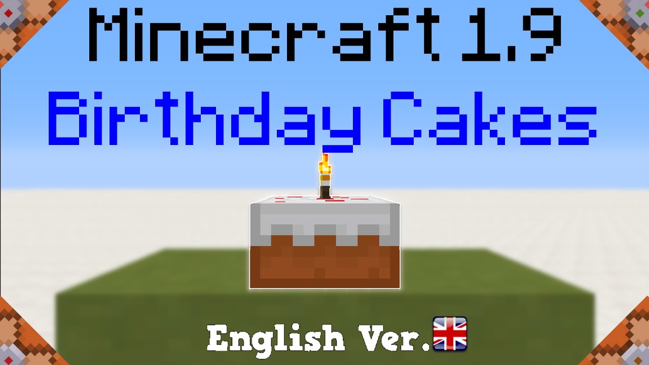 Birthday Cakes in Minecraft Only One Command [ENG] YouTube