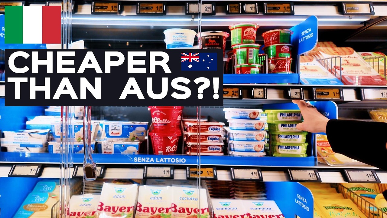 Cost of Living in ITALY VS AUSTRALIA 2026 (Grocery Price Comparison) 🇮🇹💰🇦🇺 