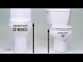 Convenient Height 20 inch Extra Tall Toilet Helps Sitting Down and Getting Up Easier