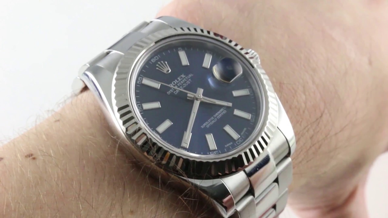 lever buste websted Rolex Datejust II (BLUE DIAL) 116334 Luxury Watch Review - YouTube