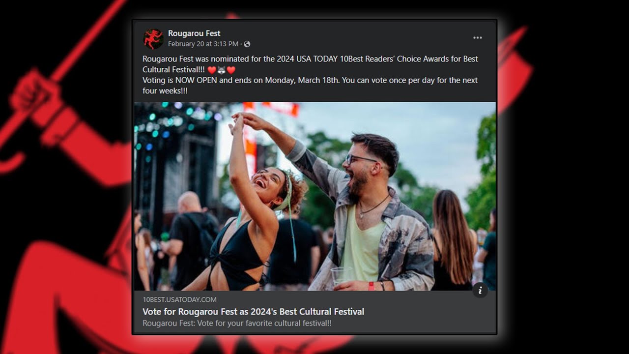 bayou-time-rougarou-festival-voting-for-usa-today-youtube