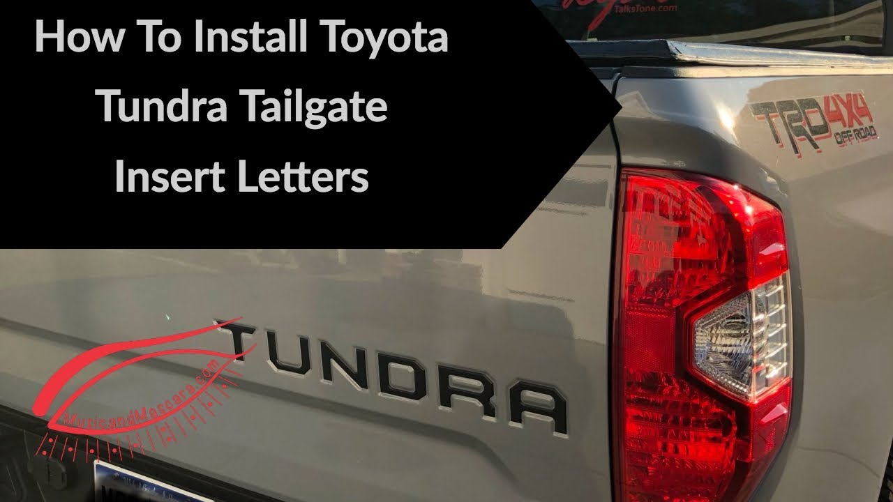 Auto safety for Toyota Tundra 2014-2019 Tailgate 3D Raised Metal Insert Letters Toyota Tundra Accessories /… Not Decal Sticker Chrome