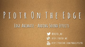 Edge Animate - Adding Sound Effects