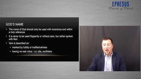 The Third Commandment:  You Shall Not Use God