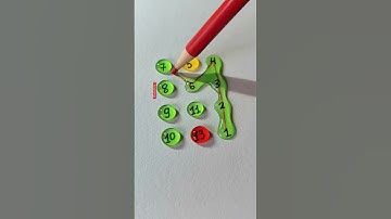 Draw a straight line connecting the numbers 1 to 10✍️👉 #drawing #line #maths #shorts