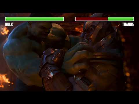 Hulk vs. Thanos WITH HEALTHBARS | Opening Scene | HD | Avengers: Infinity War