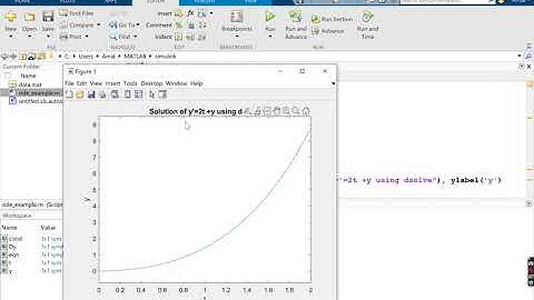 Solving ODE with Simulink & Transferring Data to MATLAB