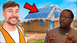 Video thumbnail of "MrBeast POWERED A VILLAGE in Africa REACTION"