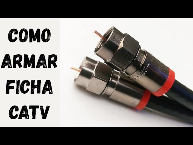 👉 Como instalar una CLAVIJA en cable antena COAXIAL 