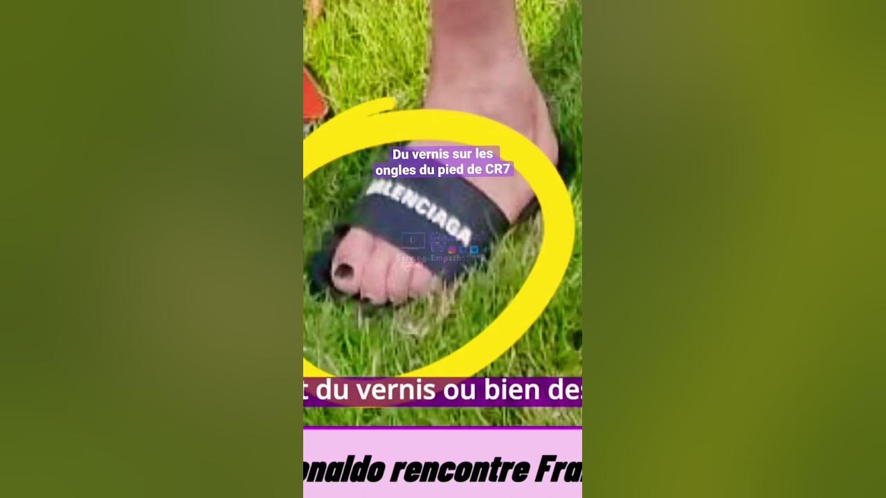 Cristiano Ronaldo atil mit du vernis sur ses ongles du pied ? 