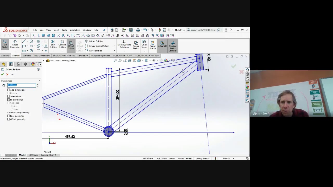 Bamboo Bike Frame Fixture Drawing in SolidWorks YouTube