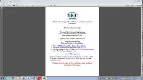 Trimble Pathfinder Office Software Installation