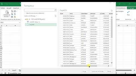 Importer un tableau PDF dans Excel