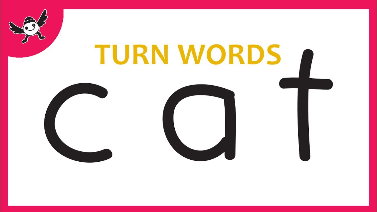 Can you turn cat into. Turn word. turn on cartoon. cat word. turn the number 5 into a cat.
