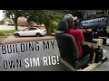 Building my own SIM RIG with WOOD and a HONDA SEAT! Plus Garage Reno!