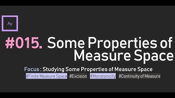 [Measure Space] Some properties of the measure space