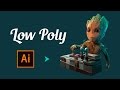 Low Poly: Грут/Cтражи Галактики2