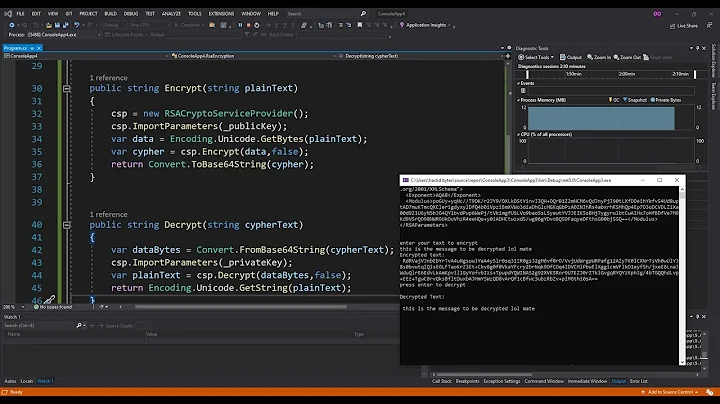 C# Public/Private Key Encryption using Visual Studio 2019 |  RSA Cryptography