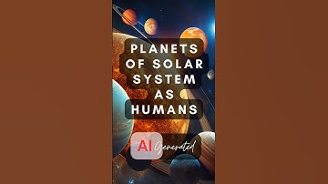 Planets of the solar system as humans generated using AI