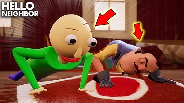 The Neighbor and Baldi ARE BEST FRIENDS NOW?!?! | Hello Neighbor + Baldi