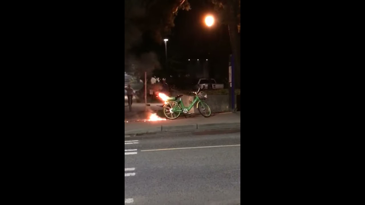 Electric Bike Explodes Into Flames ViralHog