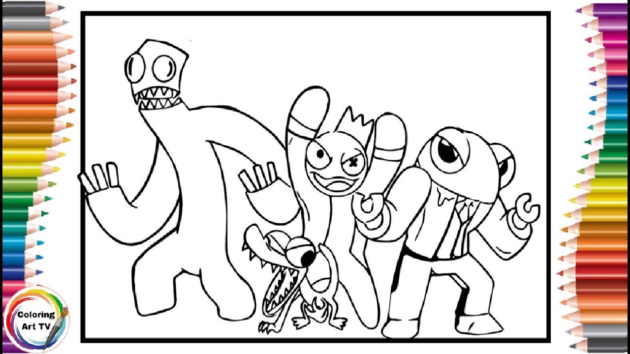 Coloring Pages to Enhance Your Rainbow Friends Experience by stephansavage  