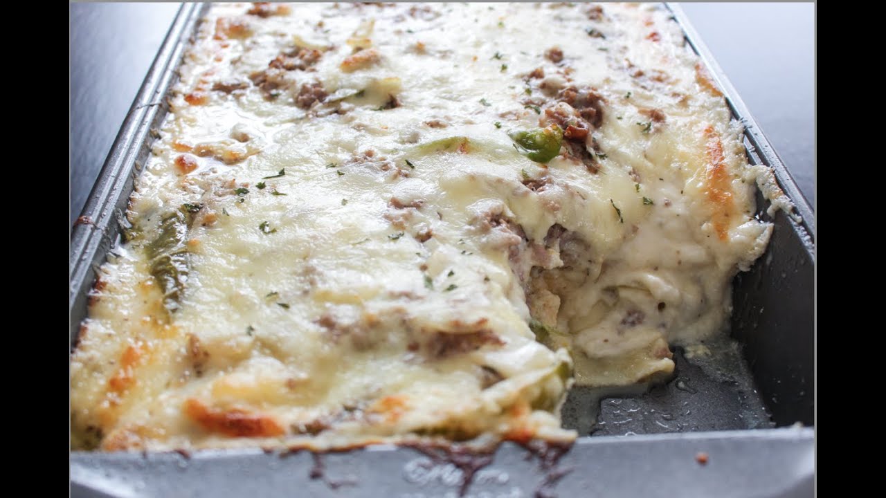 Homemade Philly Porn - Philly Cheesesteak Lasagna