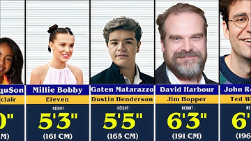 Lengtevergelijking van Stranger Things-personages – van kort naar lang!