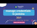 Manage credentials  in jenkins  devops  jenkins credentials