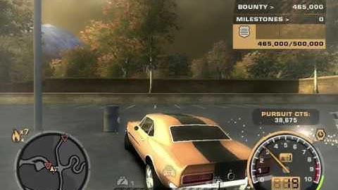 NFS Most Wanted - Black Edition Challenge Completed Under 52sec