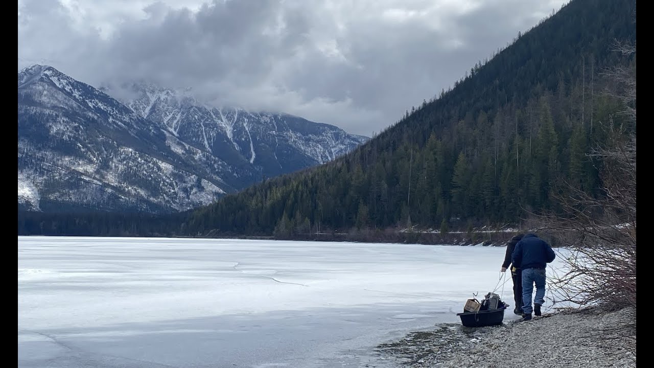 Whiteswan Lake - Ice fishing April 20,2022 - YouTube