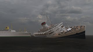 SS Andrea Doria Sinking Simulation