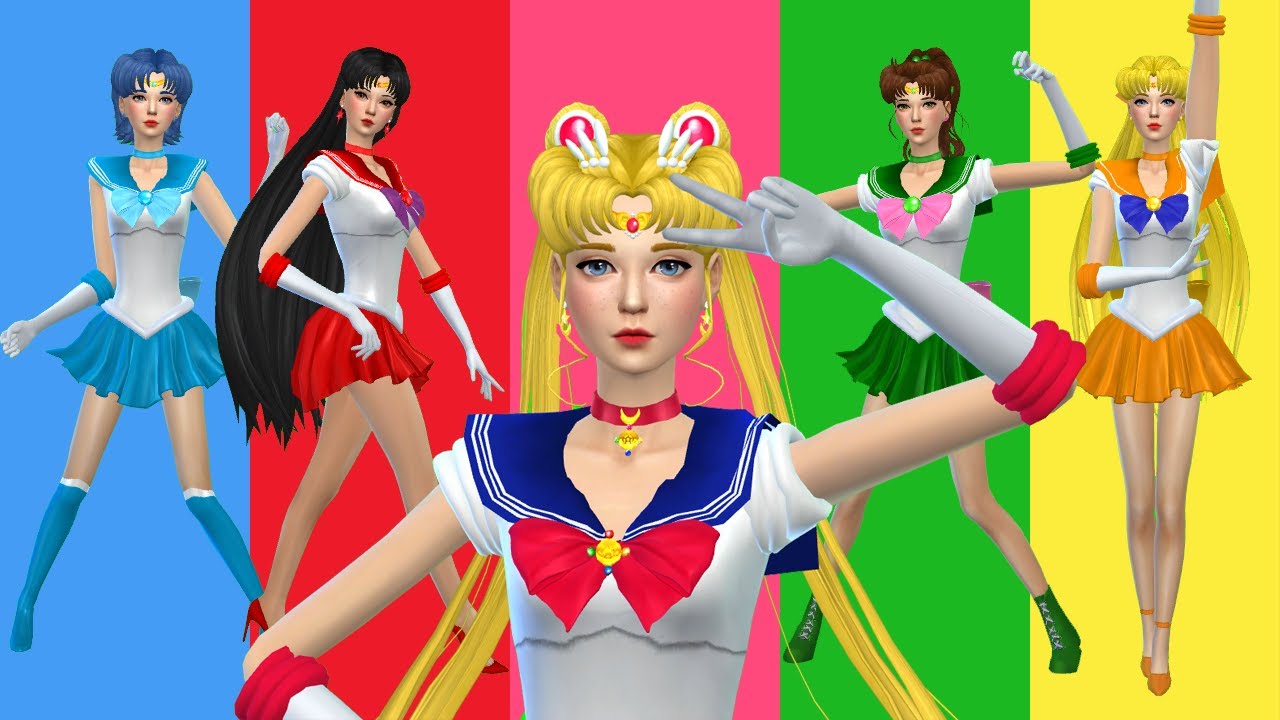 The Sims 4 Sailor Moon Follow The Leader 【vertical Video】 Youtube