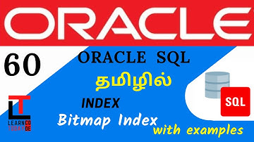 BITMAP - INDEX with example | Oracle SQL tutorial in TAMIL@learncodetodaytamil