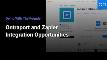 Demo With The Founder | Ontraport and Zapier Integration Opportunities