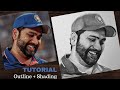 How to draw rohit sharma step by step  drawing tutorial  youcandraw