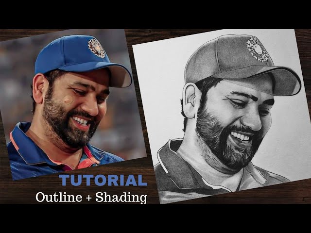 Pencil Sketch of Rohit Sharma drawn... - Artist Shubham Dogra | Facebook