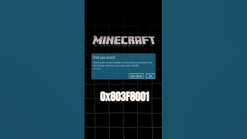 Minecraft Error 0x803F8001