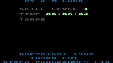Atari 8-bit Submarine Commander (Thorn EMI) - Easter egg