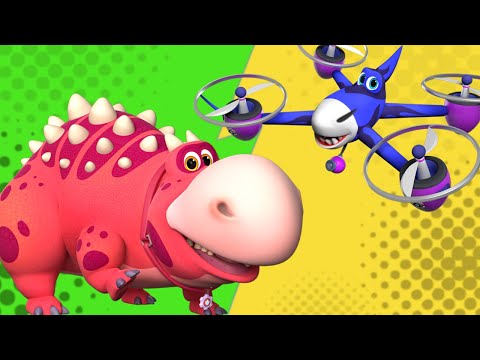 Turbozaurs 😃 Jerry Drones On l Cartoon for kids Kedoo ToonsTV