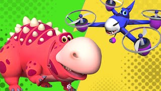 Turbozaurs  Jerry Drones On l Cartoon for kids Kedoo ToonsTV