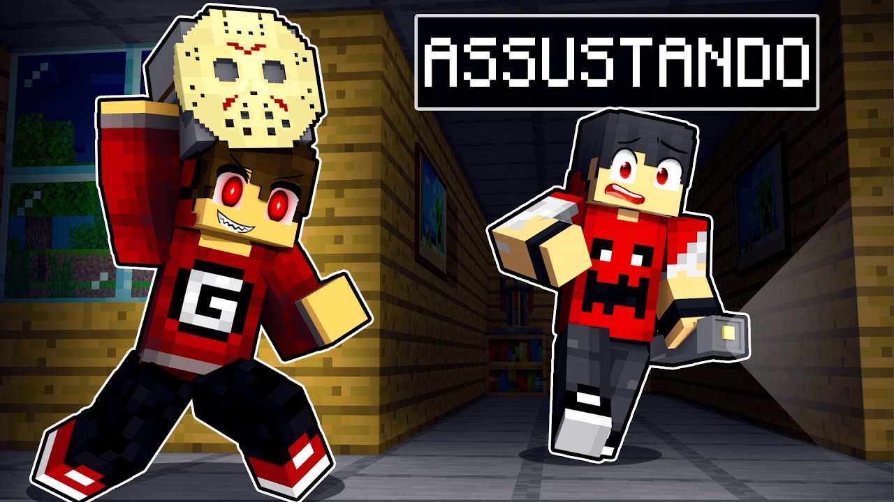 ME DISFARCEI de MONSTRO e ASSUSTEI meus AMIGOS no HALLOWEEN no MINECRAFT ✭ Guihh ✭