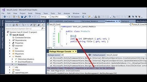 ✔️Solved: The entity type xxx requires a primary key to be defined. 📕 Asp.Net Core 2.0 MVC