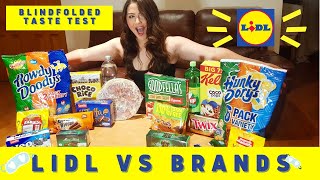 LIDL vs BRAND FOOD | BLINDFOLD CHALLENGE 