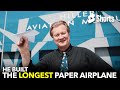 He Built The Longest Paper Airplane #209