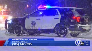 Driver of SUV crashes into utility pole after being shot