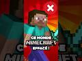 Le MONDE MINECRAFT EFFACÉ ❌